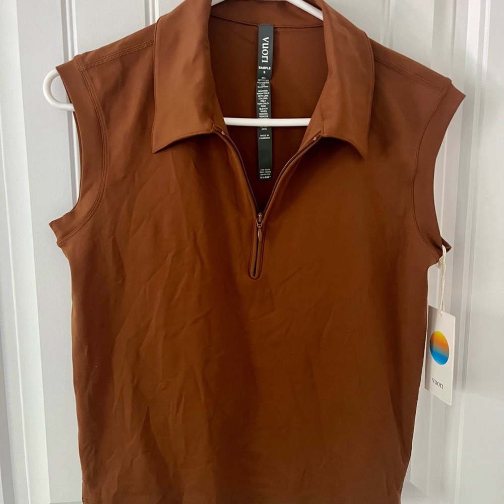 Vuori Rust Sleeveless Top NWT